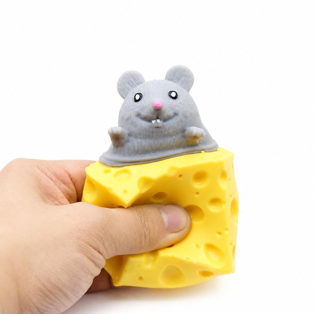Spielfreundlicher Käsemaus Squishy, ​​Käsemaus Stressball, Produktbild 