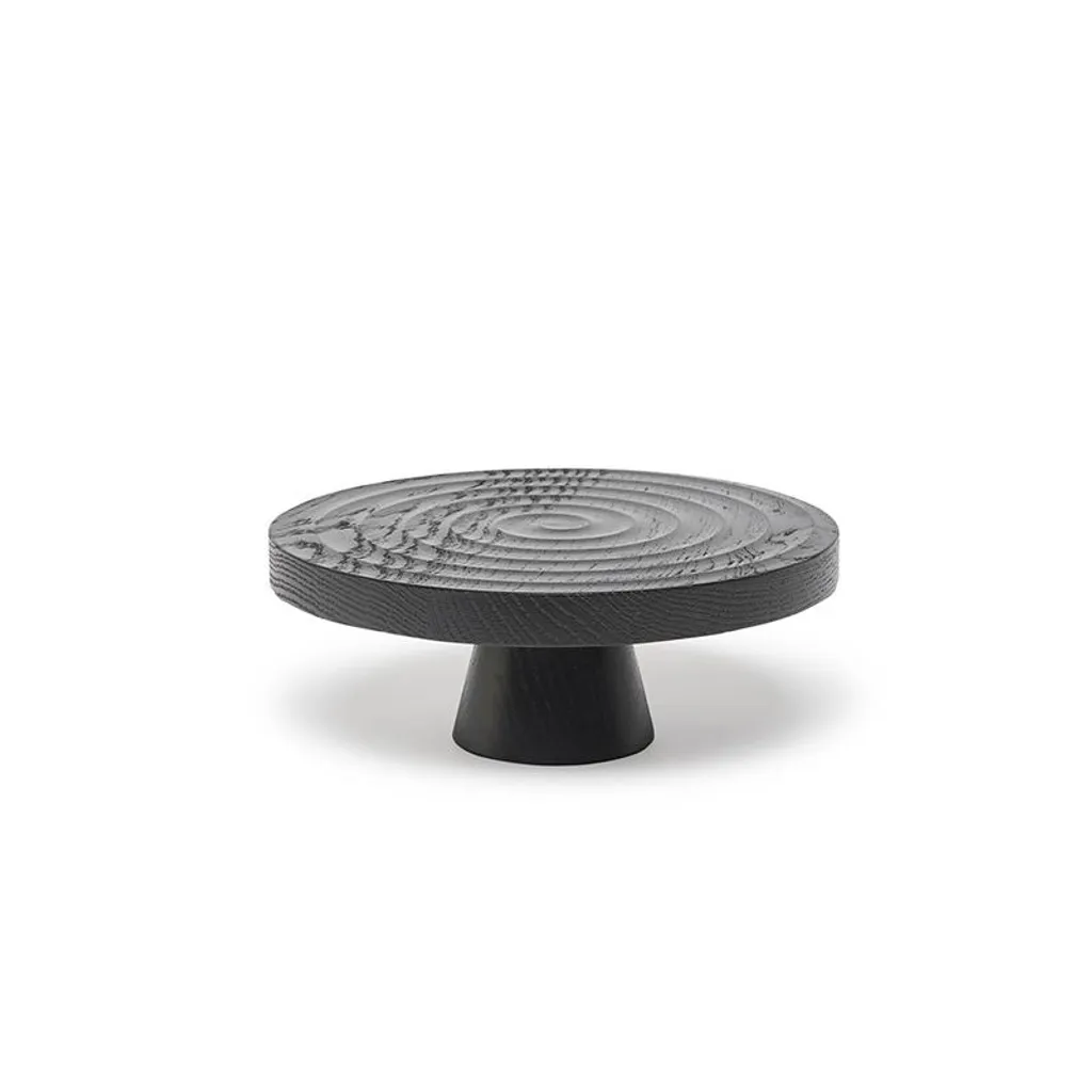 Dutchdeluxes Alzata Rovere Scuro 20 cm - Alzatina Minimal Lusso Legno