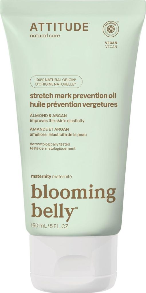 Attitude Blooming belly Schwangerschafts-Stria-Öl Mandel und Argan ATTITUDE