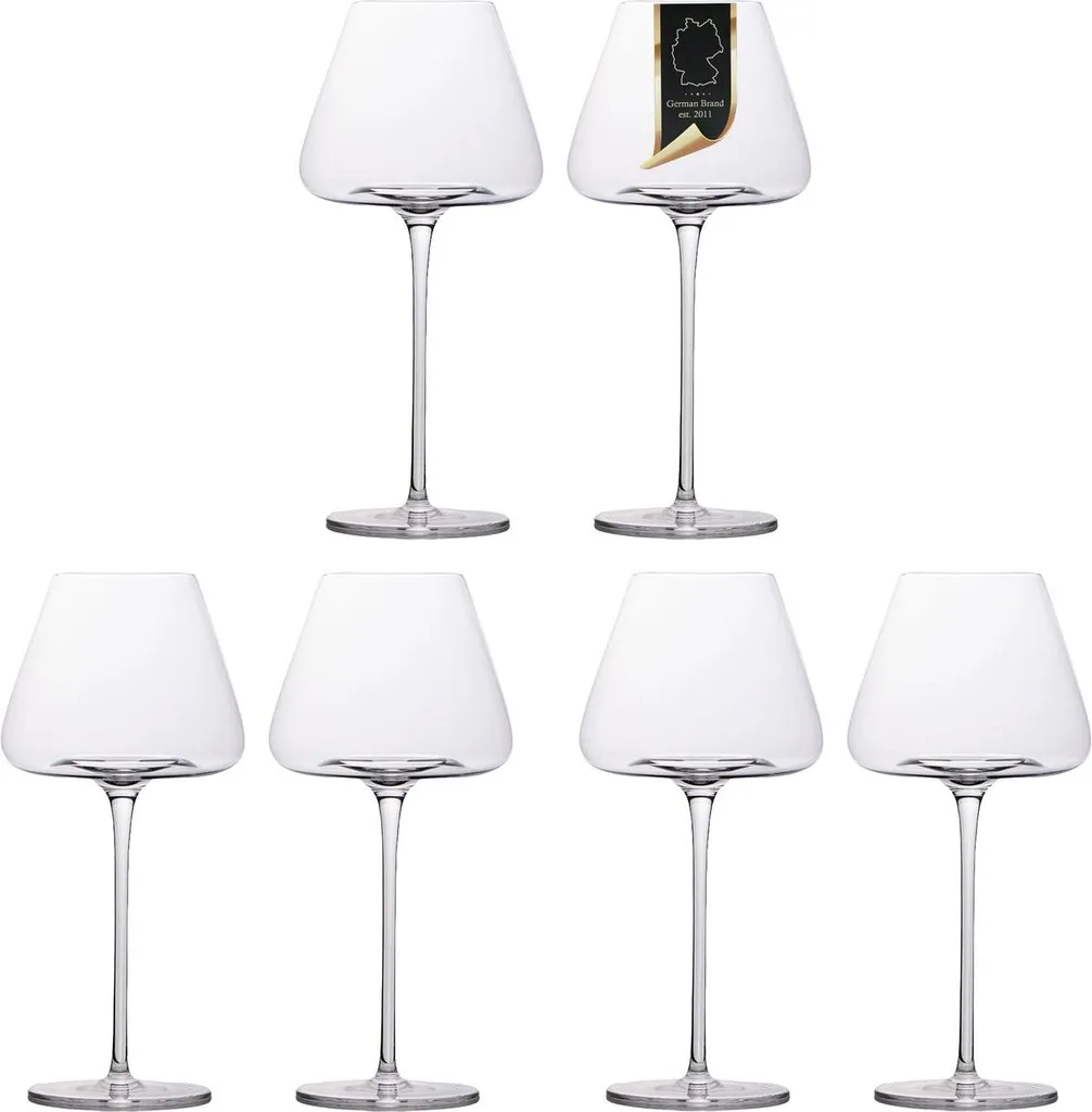 Set 6 Bicchieri Vino Intirilife 600ml: Eleganza Moderna per la tua Tavola