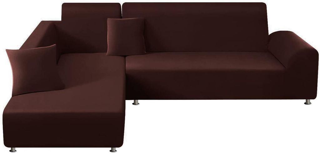 Ecksofa-Überzug 3-Sitzer + 3-Sitzer Set aus 2 L-förmigen Produktbild 