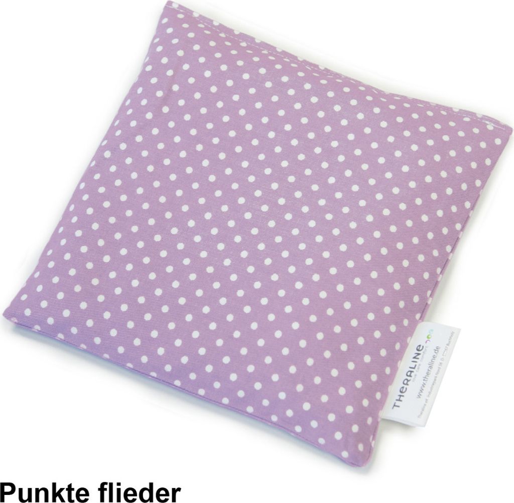 THERALINE Kirschkernkissen 19x19cm Farbe: Retroblume rot