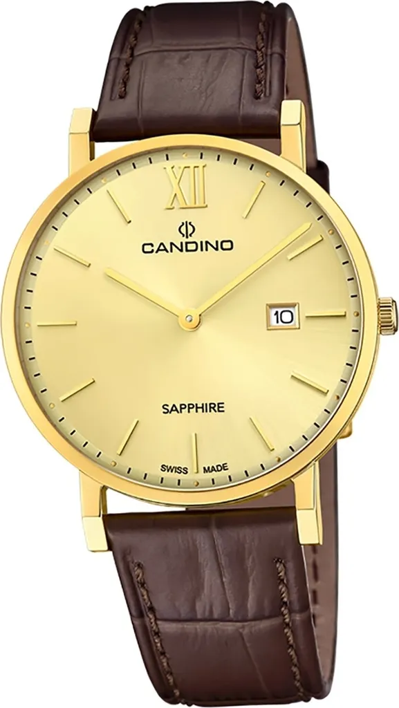 Candino orologio da uomo in acciaio inossidabile analogico marrone scuro Classic D2UC4726/2