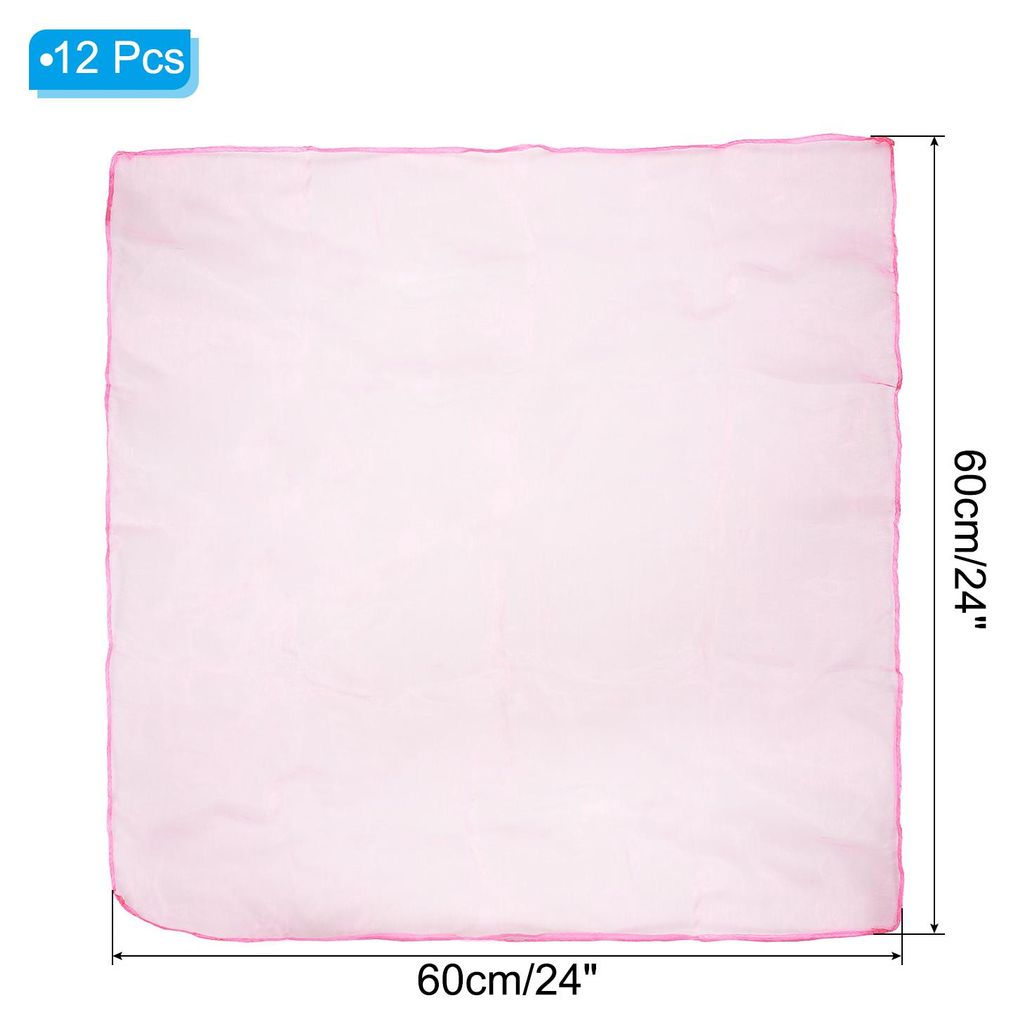 Jongliertš¹cher, Chiffontš¹cher fš¹r Tanzen 12 Stš¹ck Bunte Tš¹cher 60x60cm Quadratische Seidentš¹cher fš¹r Spiel Magie Musik Tanzen ...