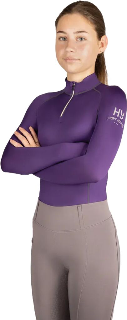 Hy - "Sport Active" Base Layer Oberteil für Kinder BZ5897 (116) (Königsviolett)