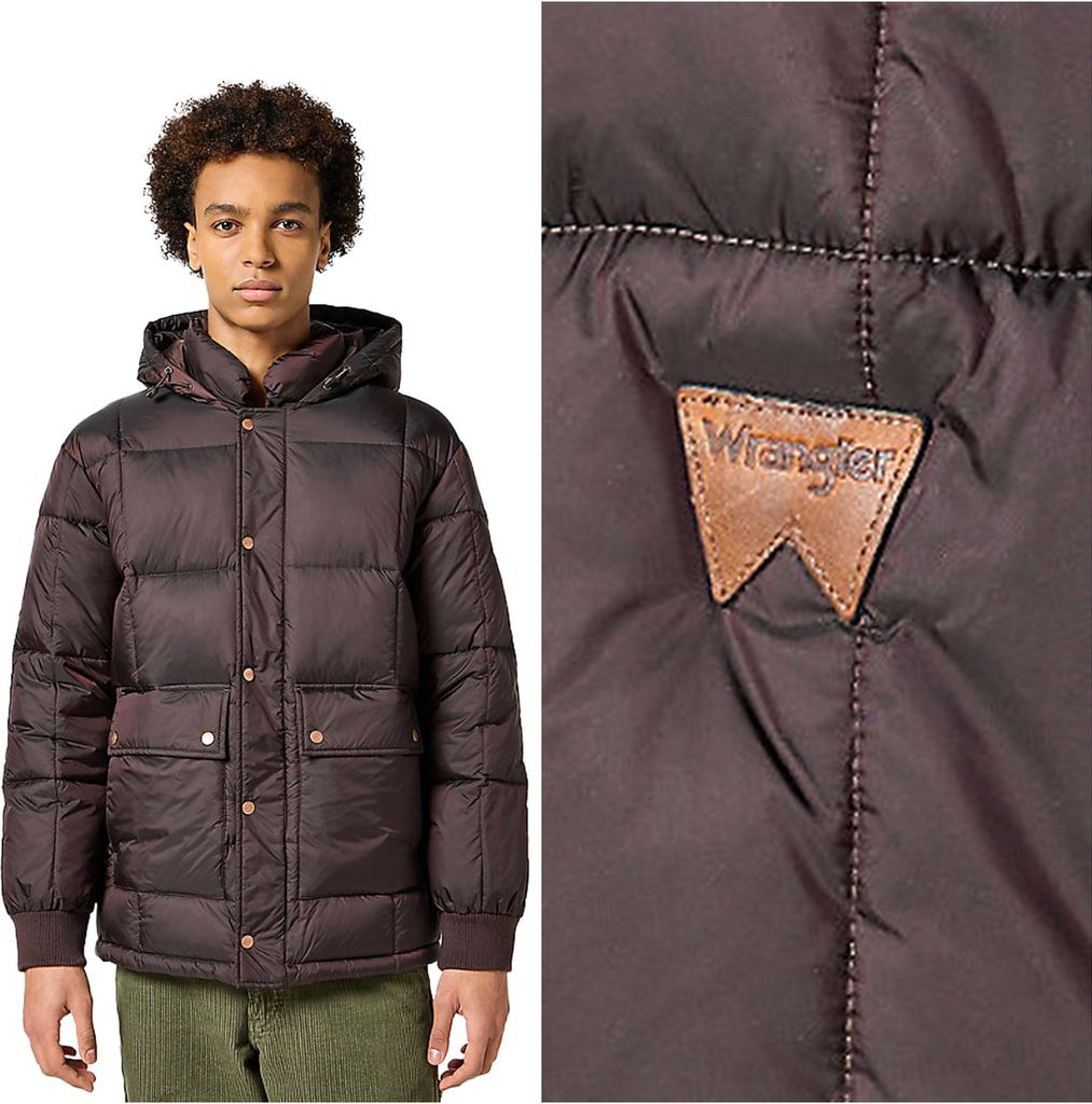 WRANGLER Herren, Winterjacke PARKA JACKET, XXL, Braun, jacke, winter, jacken