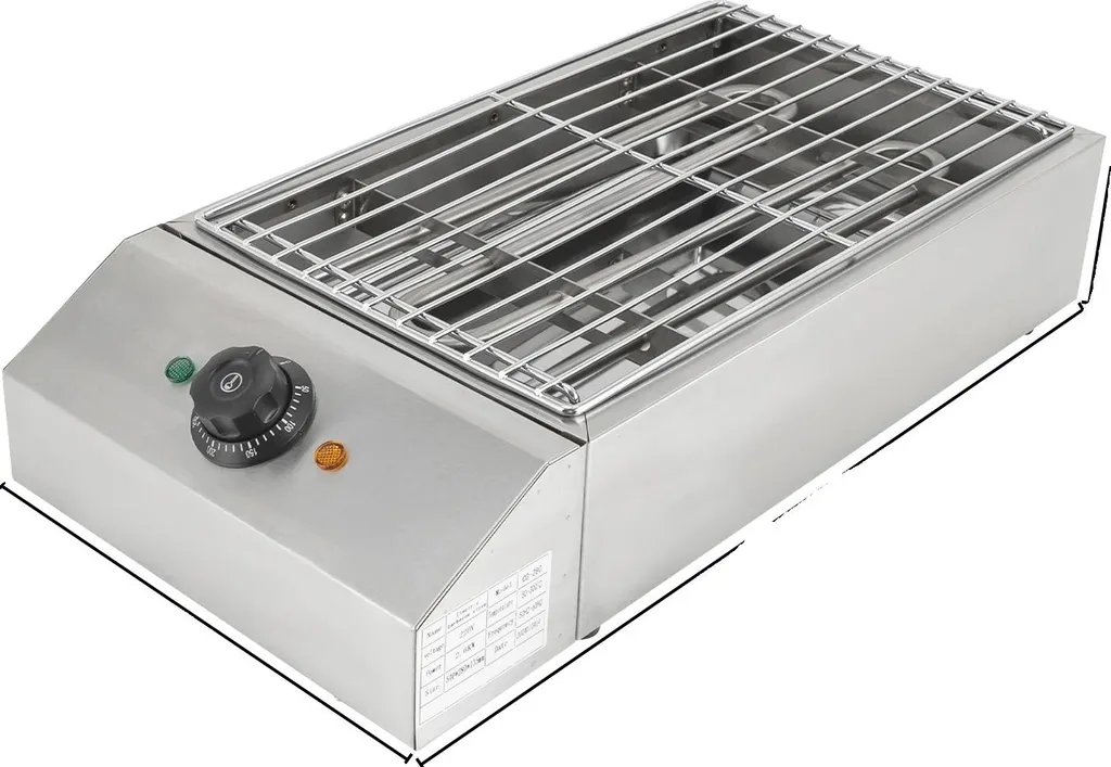 Gril électrique pour paninis et viandes avec répartition chaleur douce