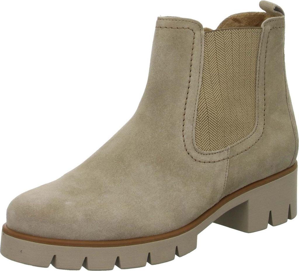 Gabor Stiefelette 710.12, Rauleder, Beige, Damen