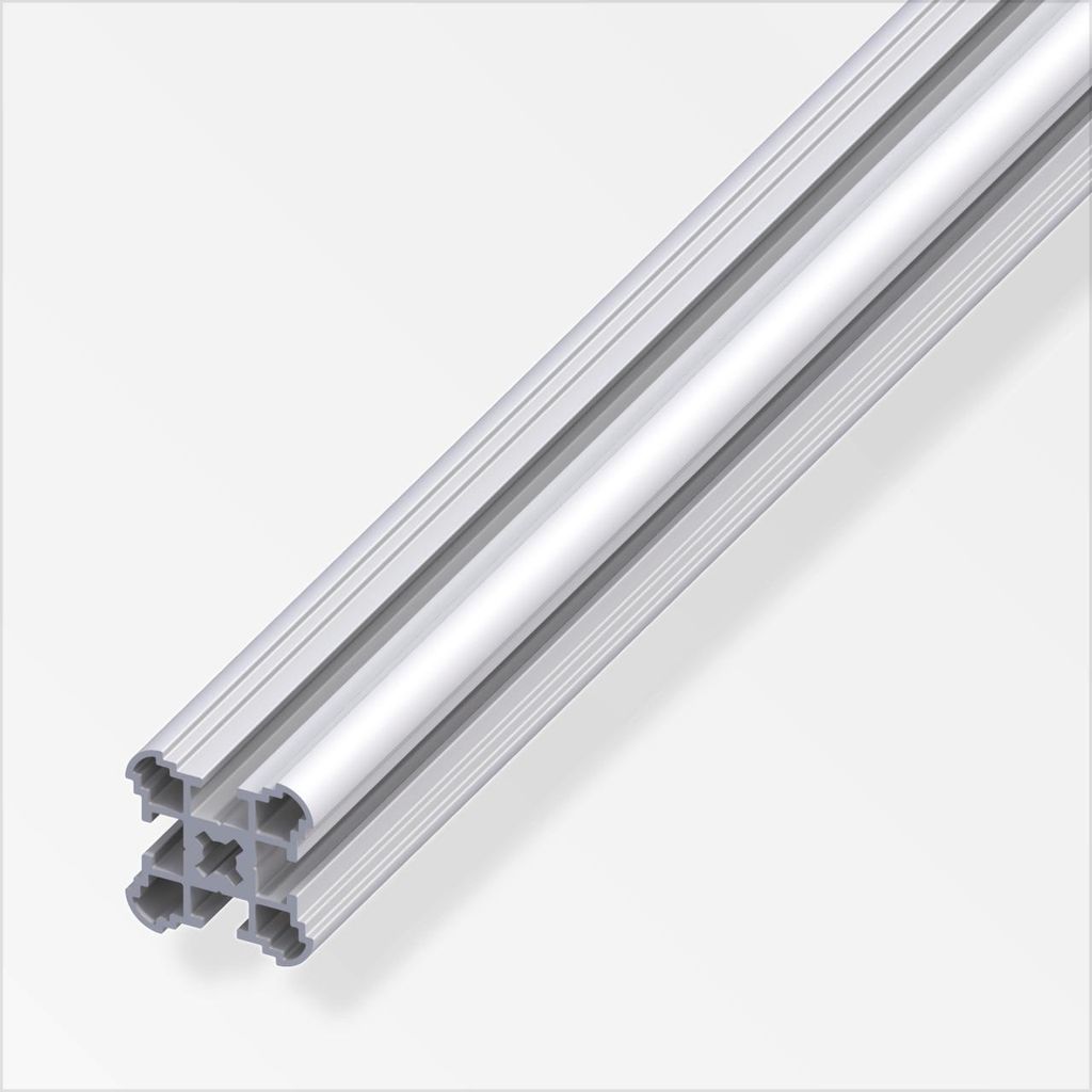 coaxis -Säulen-Profil, schmal 0.34 m, 27.5 mm Aluminium eloxiert silber
