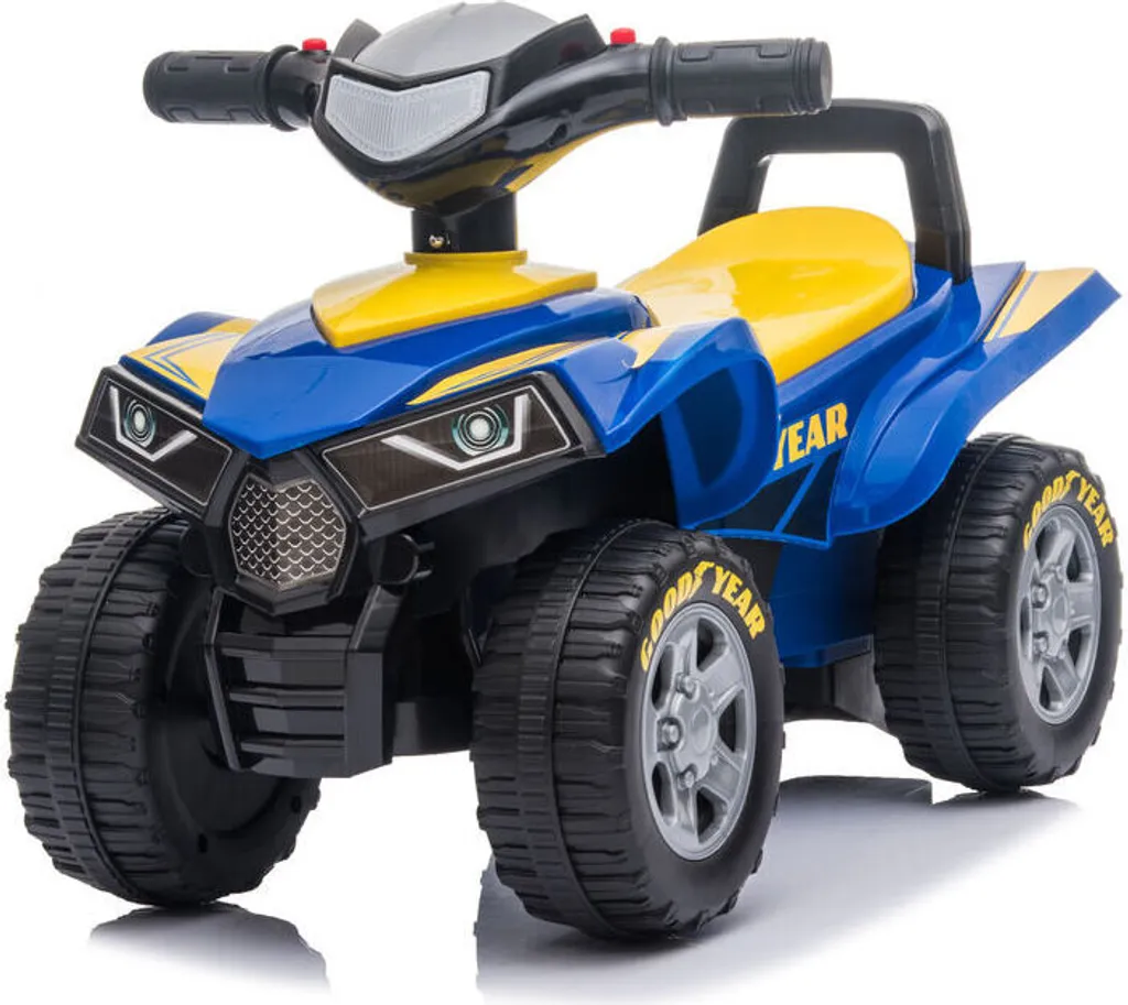 Trotteur Goodyear : la solution pour l'équilibre de votre enfant en bleu
