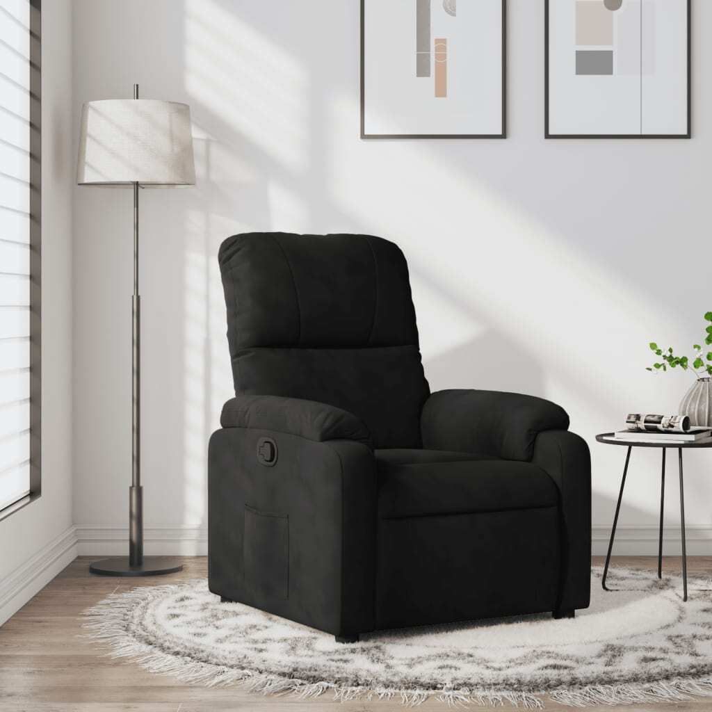 Maison Exclusive - Relaxsessel Schwarz Mikrofasergewebe
