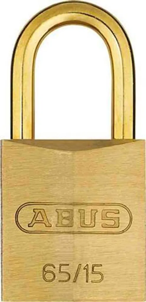 Cadenas Abus 65 50 KA 0505 anti-crochetage en laiton massif pour porte et box