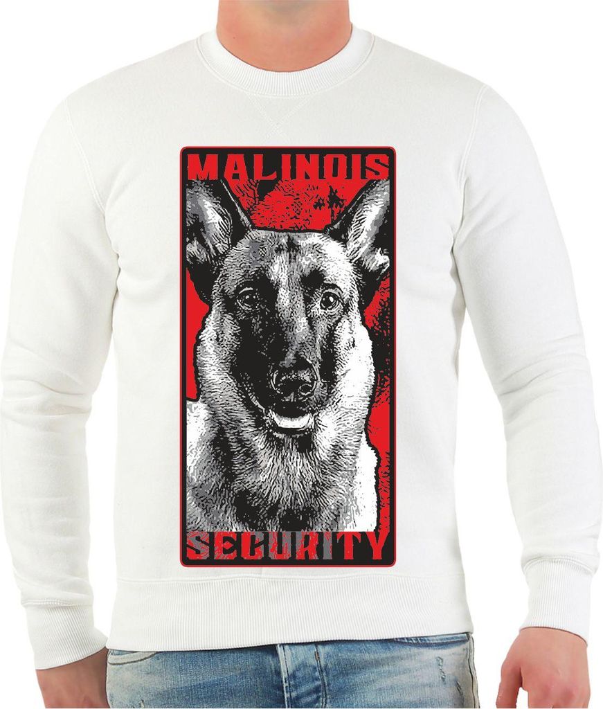 Herren Sweatshirt Malinois Security