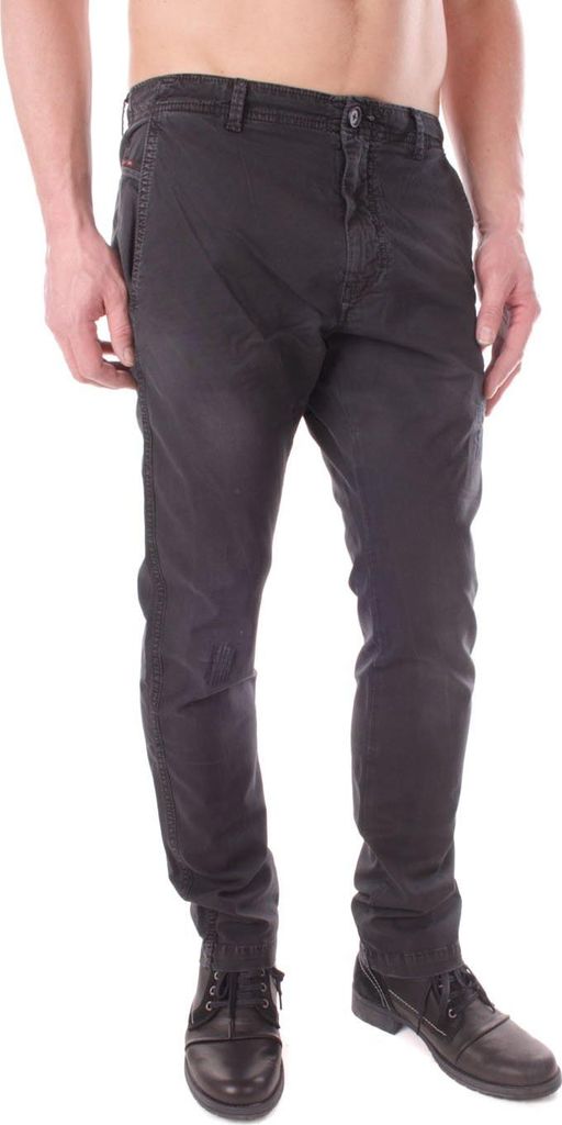 Diesel Chi-Phoenix-ST Pantaloni Stretch Herren Herren Hose Chino Schwarz