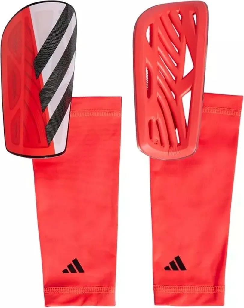 Protège-tibias de Foot Adidas JE3927 Rouges Taille M pour la Compétition