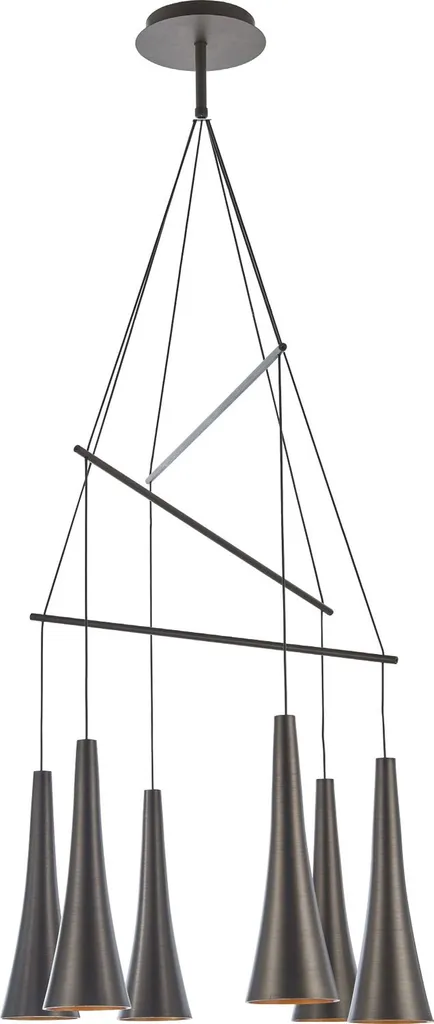 Suspension LED MADERA 30W Café - Finition Anti-Éblouissement 3000K