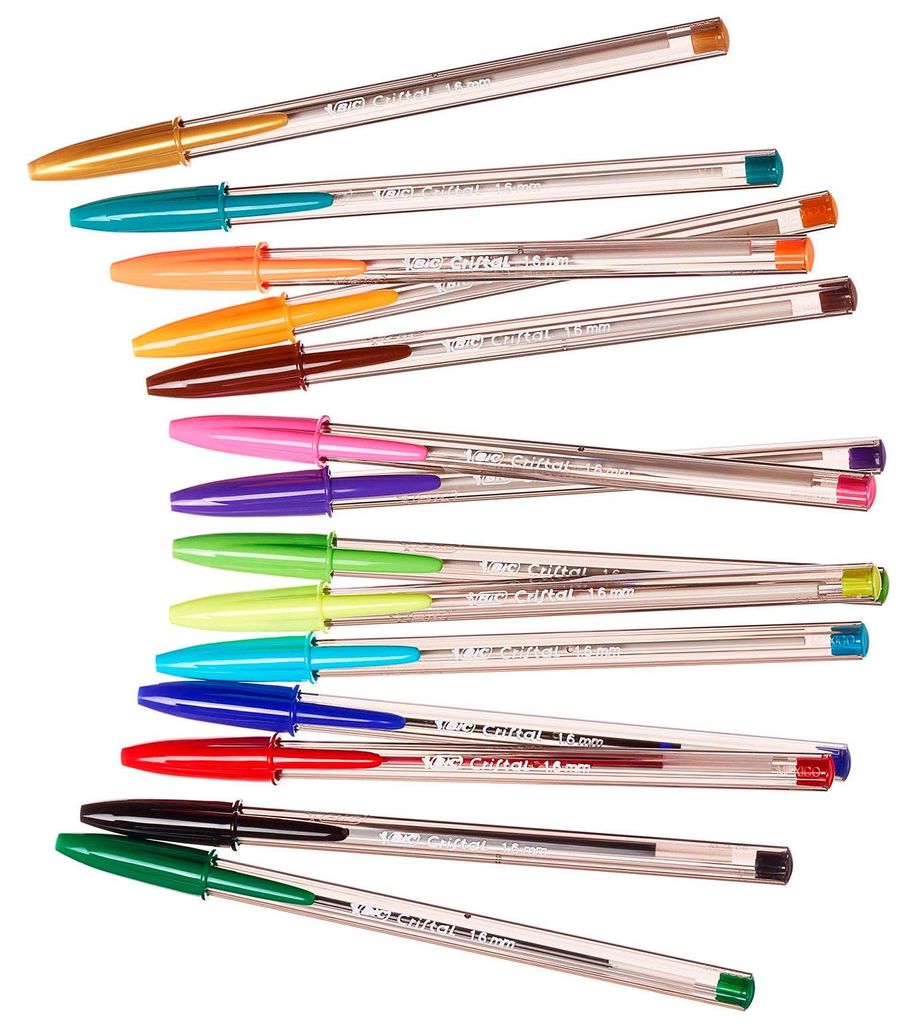 BIC Cristal Fun Kugelschreiber Farbig sortiert Breit 0.6 mm 20 Stück | DE