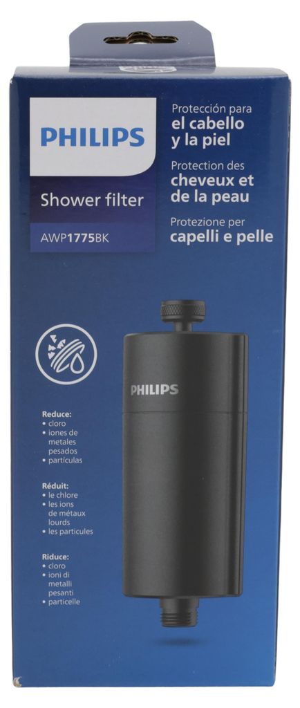 Philips AWP1775BK/10 Inline-Duschfilter , schwarz Produktbild 