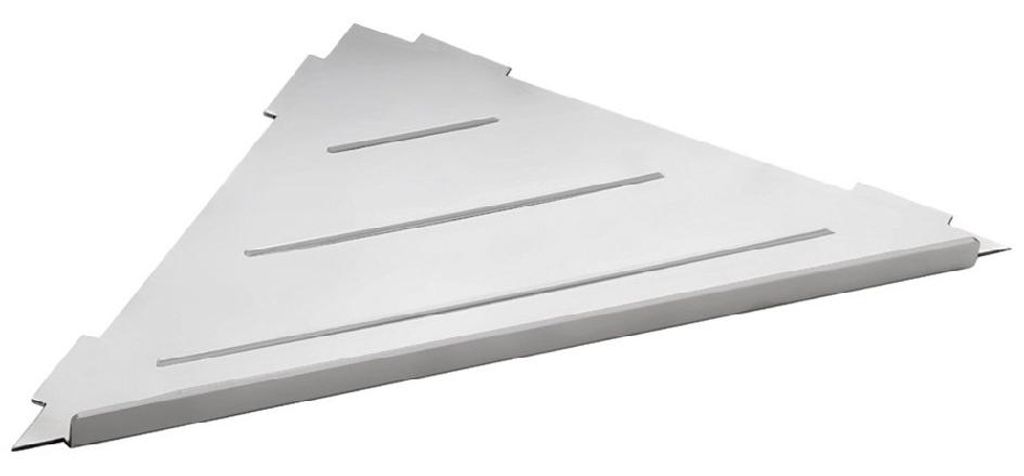 SMART Eckregal für Fliesenmontage, 210x15x210mm, polierter Edelstahl