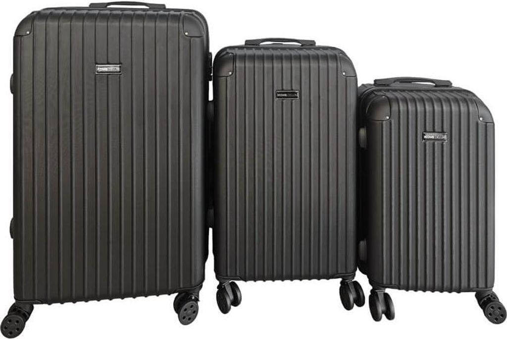 Home Deluxe Set di valigie da viaggio - Set di valigie nere Immagine del prodotto 
