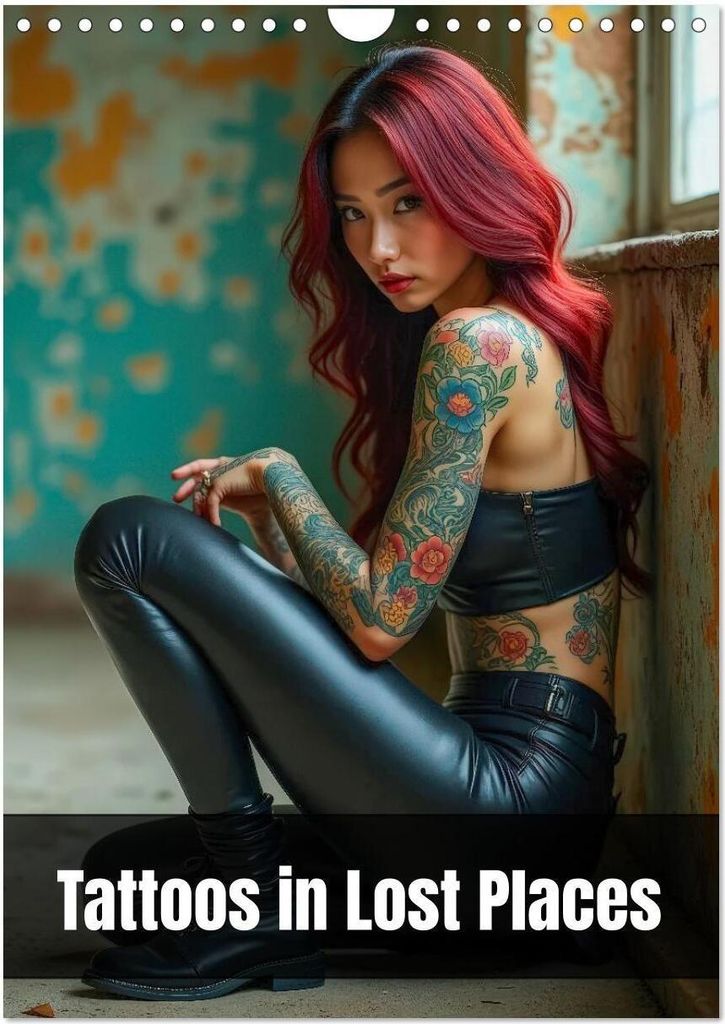 Tattoos in Lost Places (Wandkalender 2026 DIN A4 hoch), CALVENDO Monatskalender