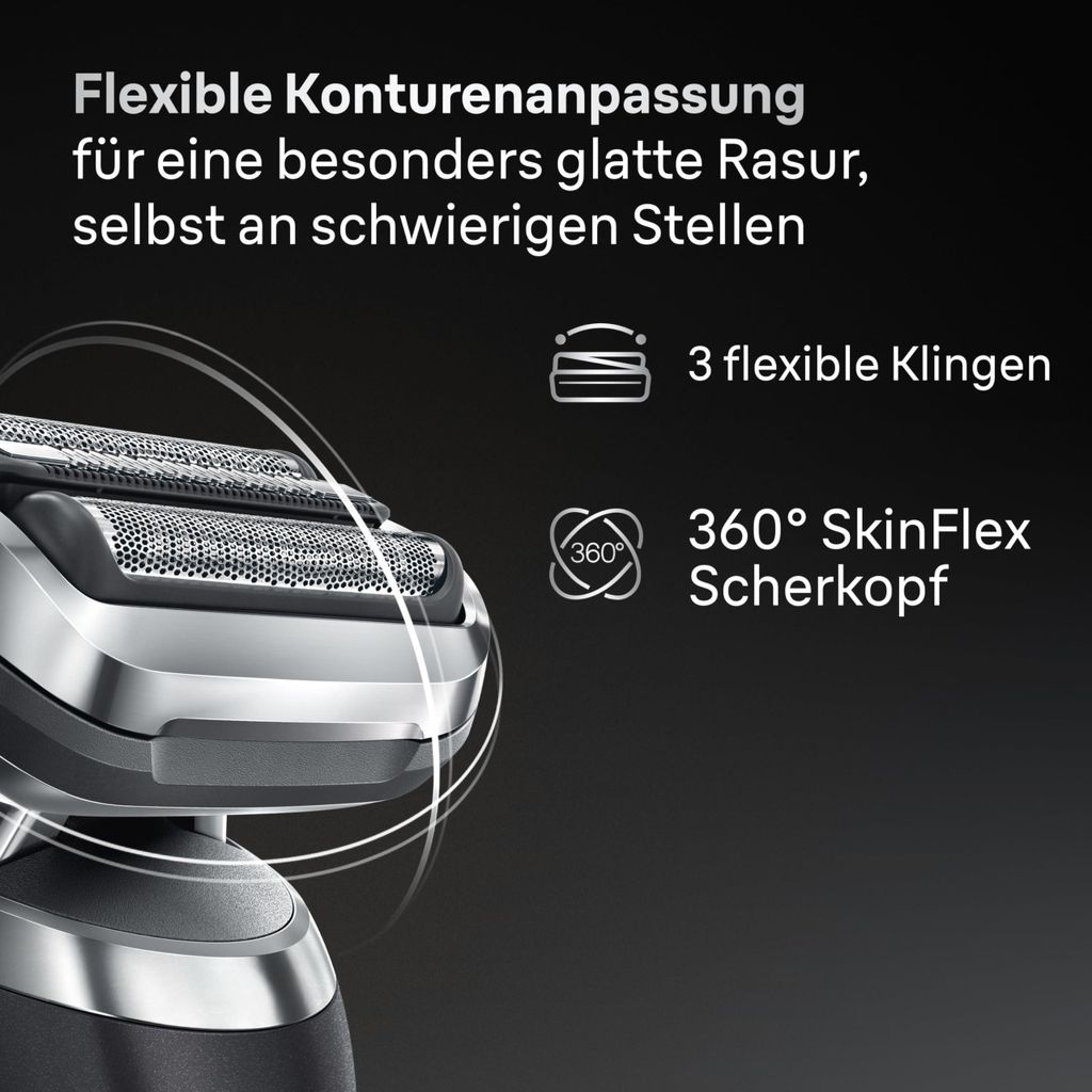 BRAUN Series 7 Shaver Head - 3 Flexible Blades - 360? Productafbeelding 