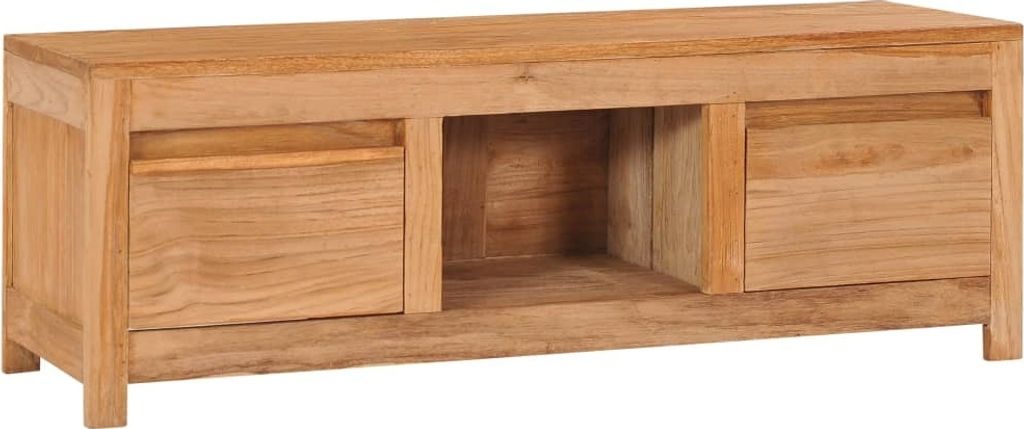 Stabli Möbel TV-Schrank 100×30×35 cm Massivholz Teak Produktbild 