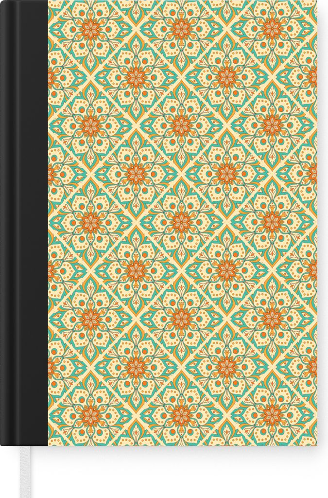 MuchoWow Notizbuch Tagebuch Haushaltsbuch Notebook A5 Vintage - Bohème - Muster - Mandala - Notizblock - Notizheft - Notebook - Schreibblock - P...