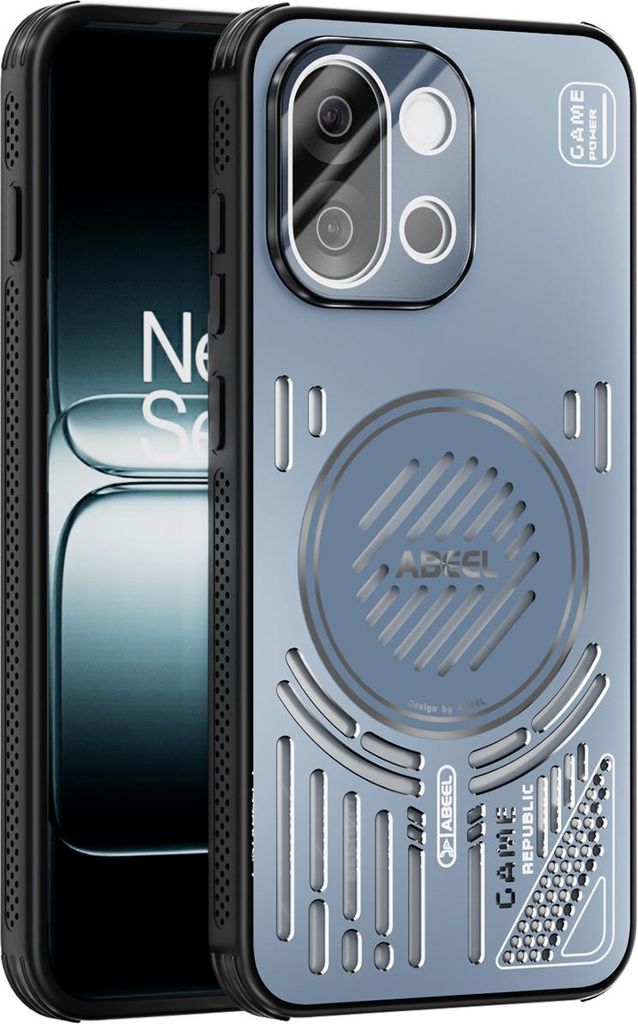 Magnetische Hülle für OnePlus 13T/OnePlus 13s mit Linsenabdeckung, Aluminium Stoßfestes Schutzhülle mit Wärmeableitung Blau