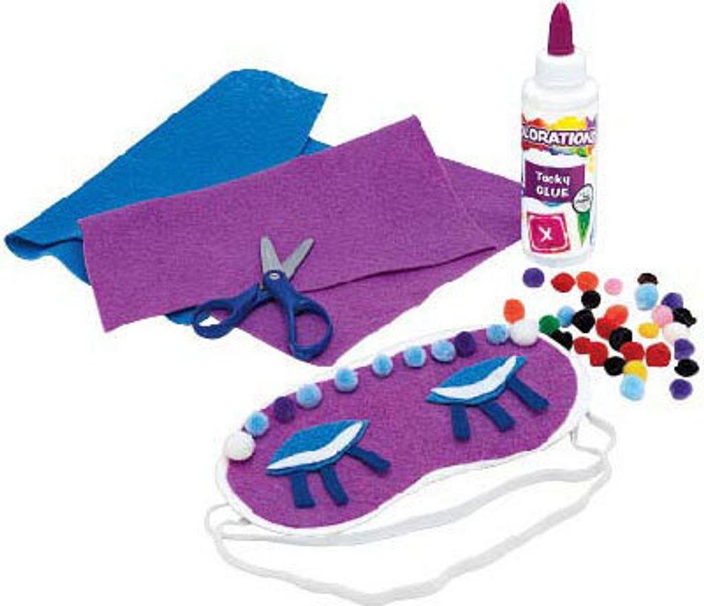 Colorations Schlafmaske Bastelset - Gestalte dein eigenes Masken-Set, 12 Stück