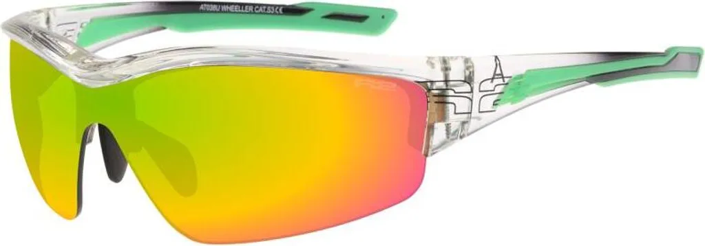 Lunettes R2 Wheeller AT038U Antibuée et Verre Vert Chrome Mat Durable
