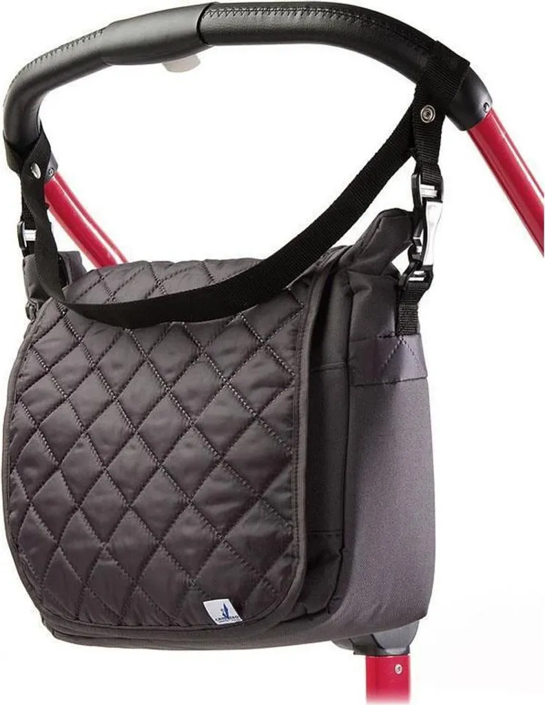 Sac de poussette imperméable graphite Caretero avec finitions premium