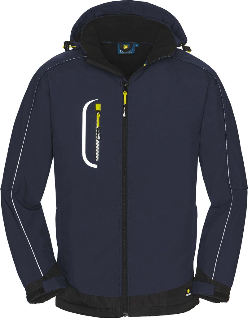 4PROTECT Herren Softshelljacke Montana blau Größe XL