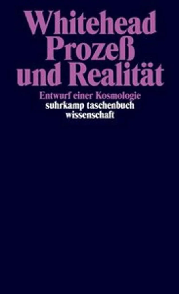 Prozeß und Realität Whitehead Version avec Index Conceptuel Complet - 2