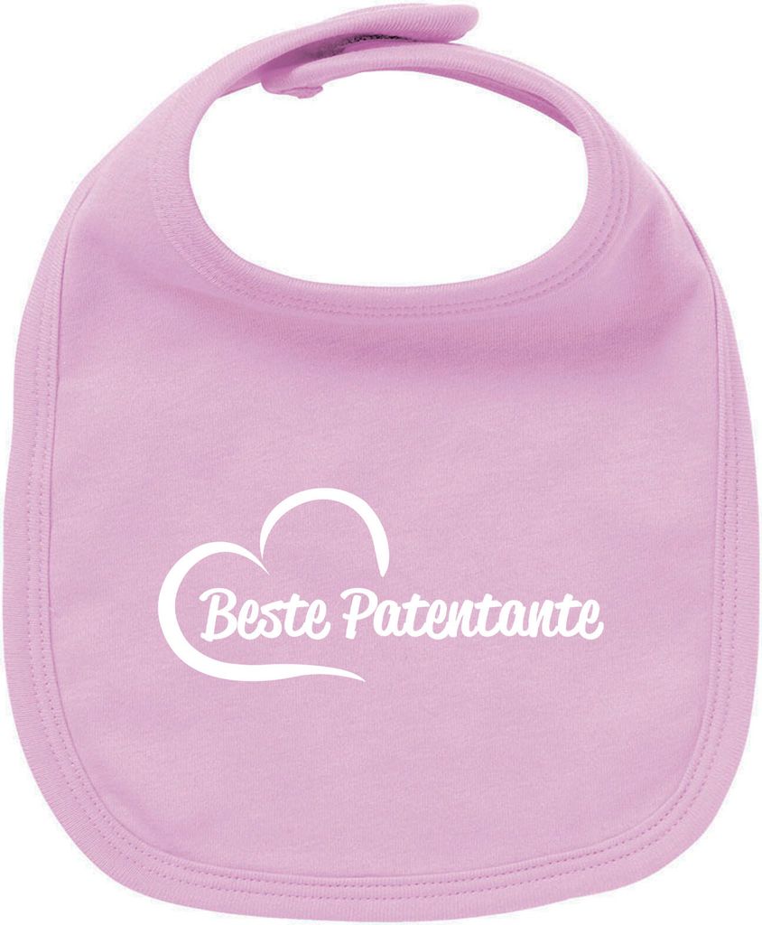 Huuraa Unisex Babylatz Beste Patentante Herz Geschenk Babypink Baumwolle Beste Patentante Mitbringsel