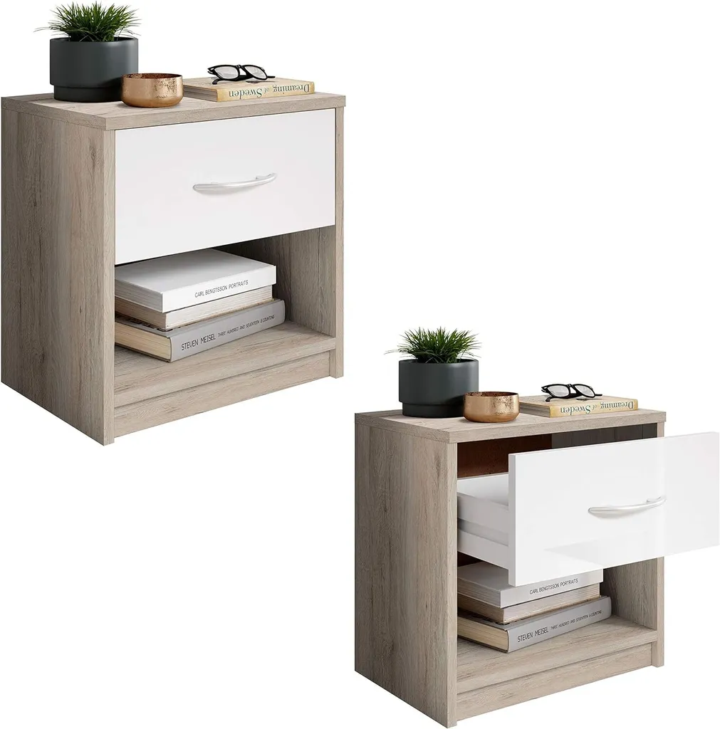 Table de nuit étroite pour optimiser l'espace de rangement lit Pepe - 3