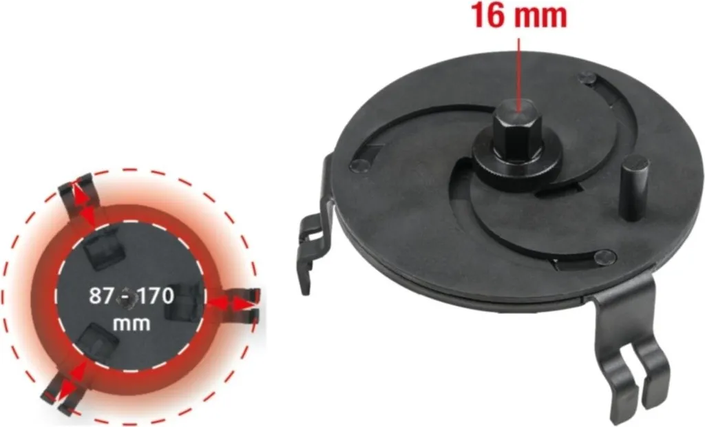 KS Tools Chiave Universale 3 Bracci per Ghiera Serbatoio Carburante - 8