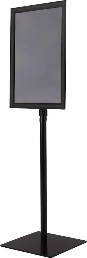 Lot de 2 supports d'affiche A3 noirs réglables en hauteur pour magasin