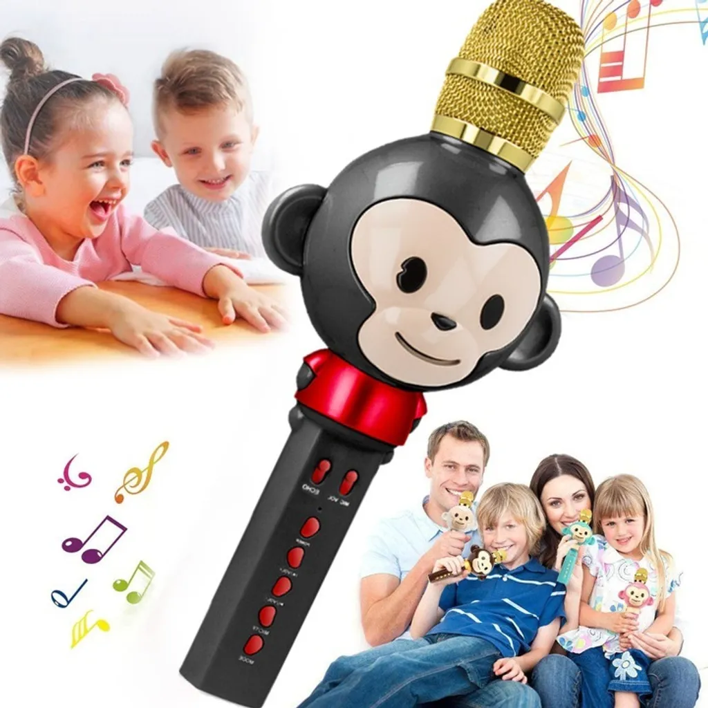 Maxlife Microfono Karaoke Bluetooth per Bambini Nero - Audio 3W Integrato
