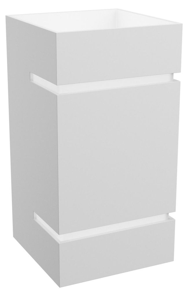 Spectrum Wandleuchte Squalla Lumo Weiß eckig max. 6W G9 Produktbild 