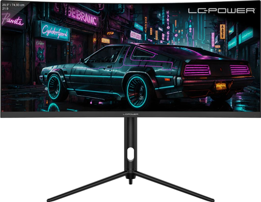 LC-Power 74,93cm  (29,5") LC-M30UWFC UltraWide-Curved Produktbild 