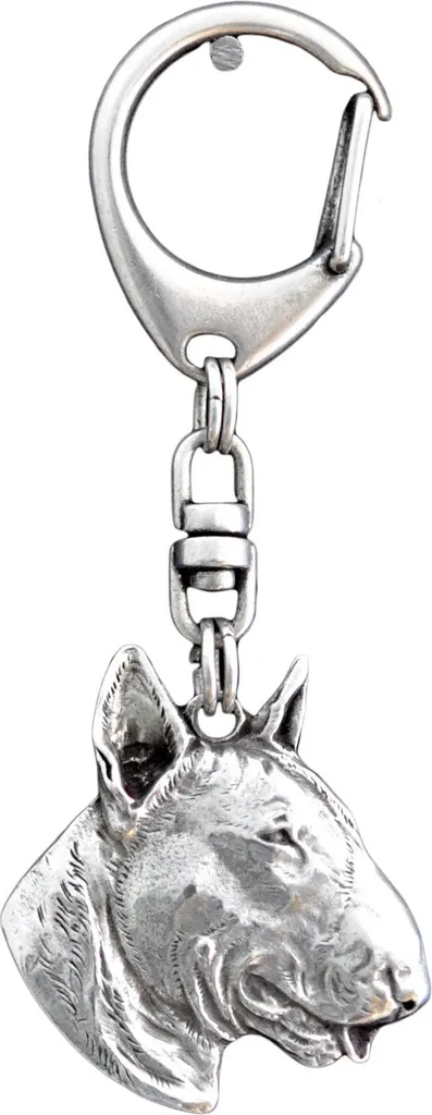 Portachiavi Bull Terrier III Argento Art-Dog | Eccellenza Artigiana