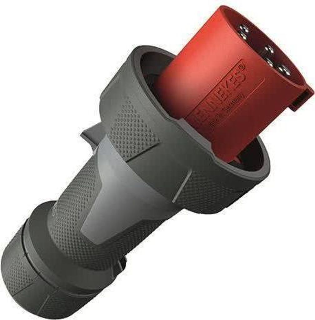 MENNEKES 13225, 125 A, 400 V, 50 - 60 Hz, 5P, 6 h, Prosty Zdjęcie produktu 