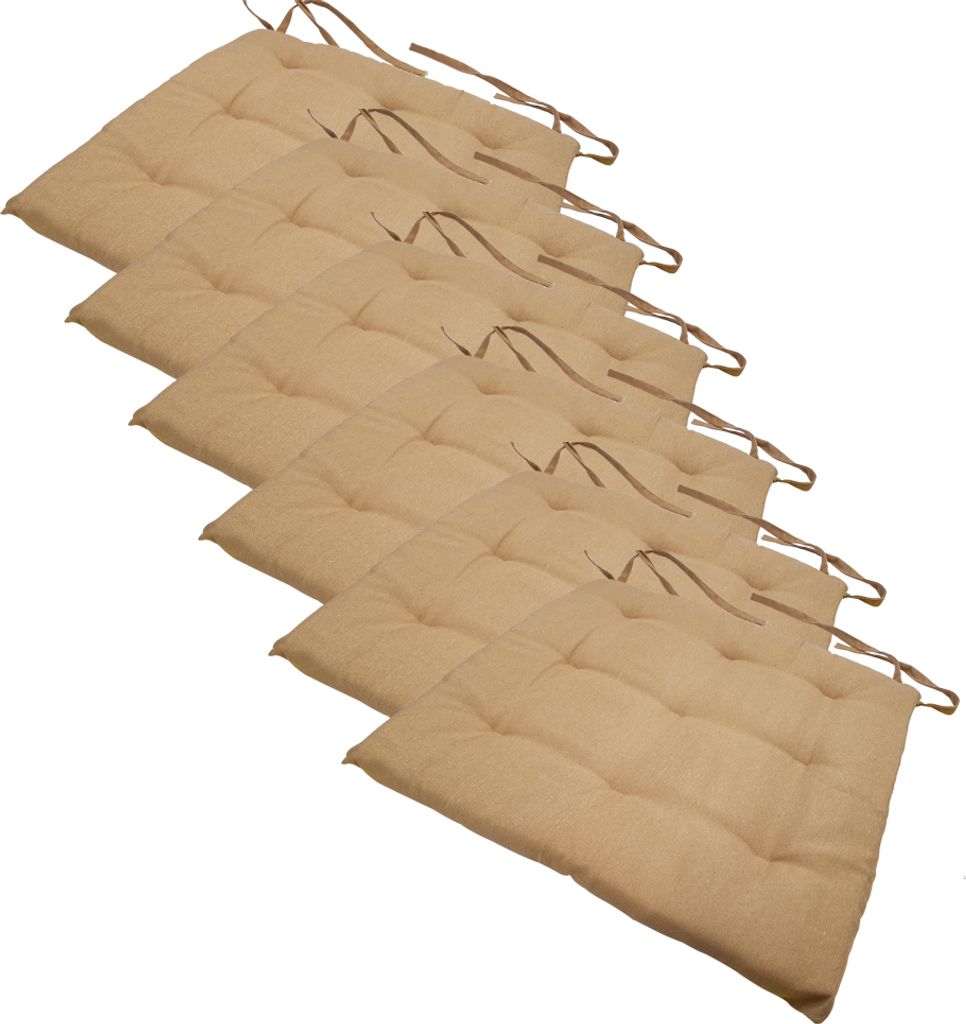 Stuhlkissen 40x40 cm ComfySeat - Sitzkissen mit Bändern / Produktbild 