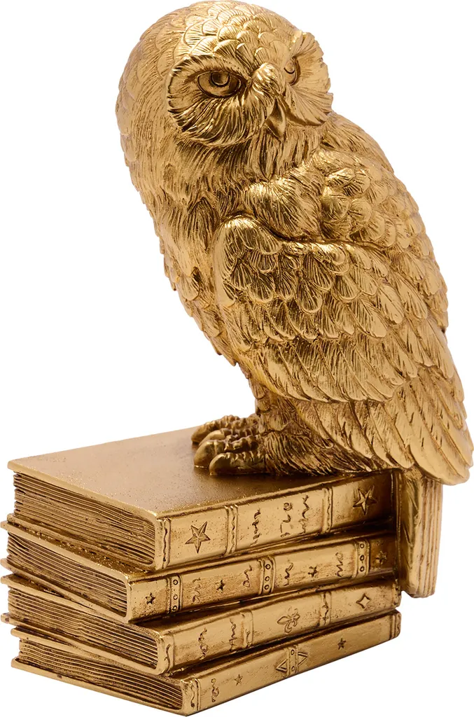 Statue Harry Potter Hedwige dorée - Objet de Décoration et de Collection - 2