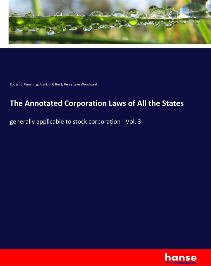 The Annotated Corporation Laws of All the States