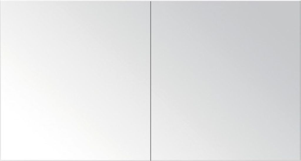 Spiegelschrank Porto 120x65x12 cm Glanzweiß