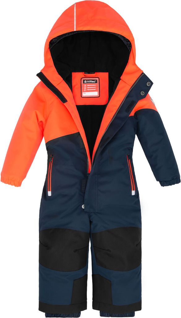 killtec Kinder Skianzug Schneeanzug Gr. 116 orange blau Produktbild 3