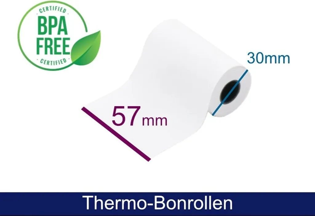 Rouleau Thermique 8m pour Caisse Enregistreuse et Imprimante de Reçus