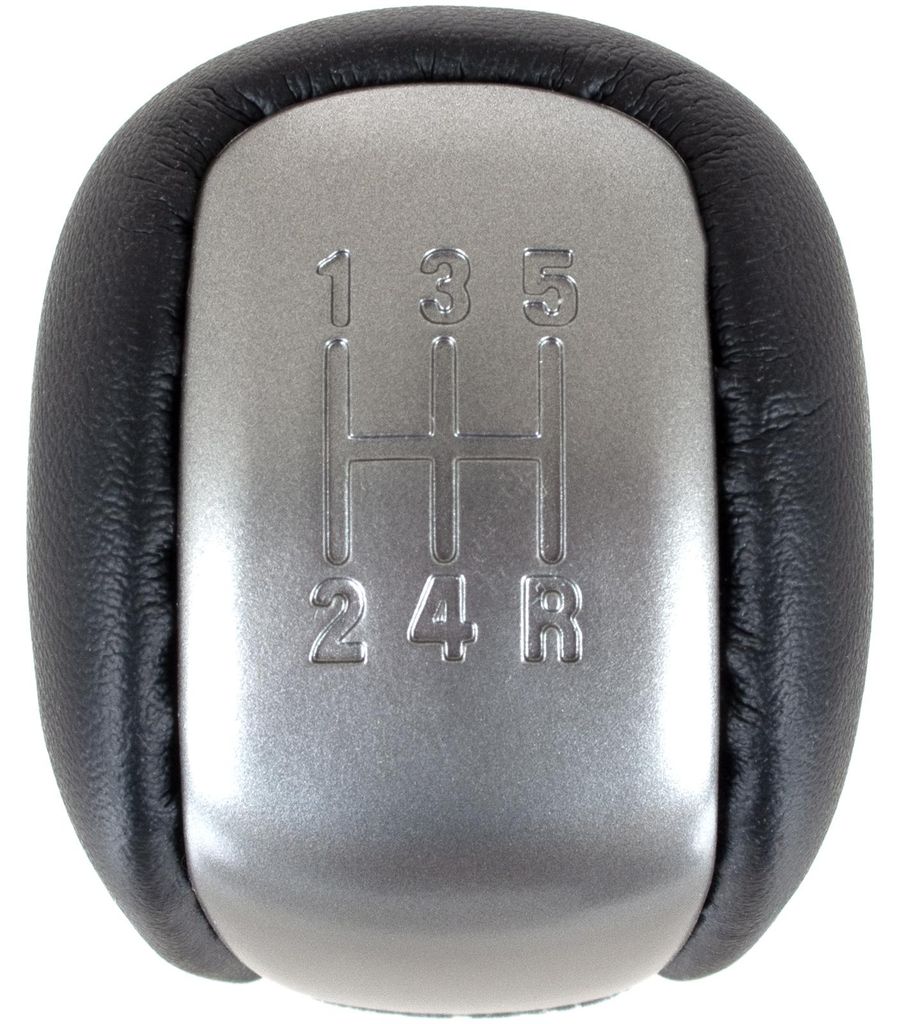 Suzuki Grand Vitara II 05-15 Schaltknauf SCHWARZES LEDER + SILBER 5-GANG